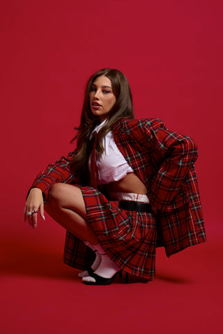 NOËL TARTAN BLAZER