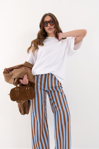 JEANS A RIGHE TERRACIELO