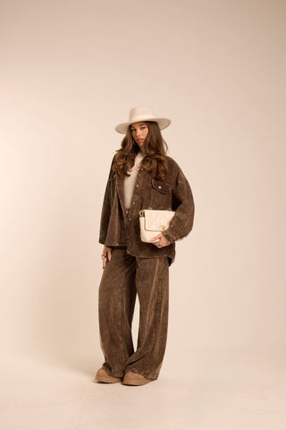 Pantalone Corduroy Wide