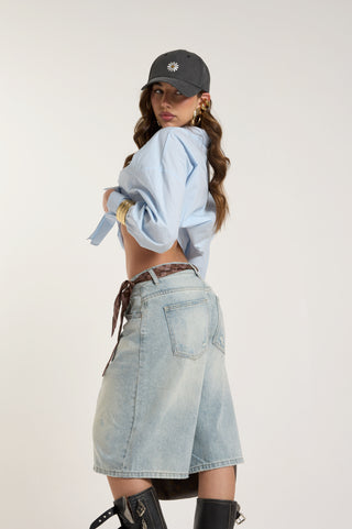 BERMUDA DENIM CHIARO