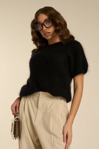 Maglione manica corta MOHAIR