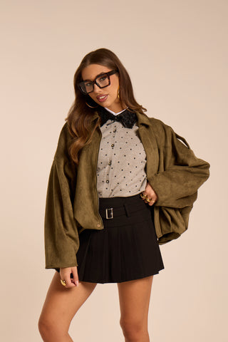 Bomber in suede BRUNA