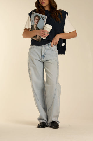 Jeans CLEAR BALLON RAISED DETAILING