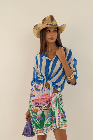 CAMICIA TUCSON RIGHE BLU