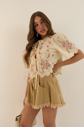 SHORTS CARAMELLA SABBIA