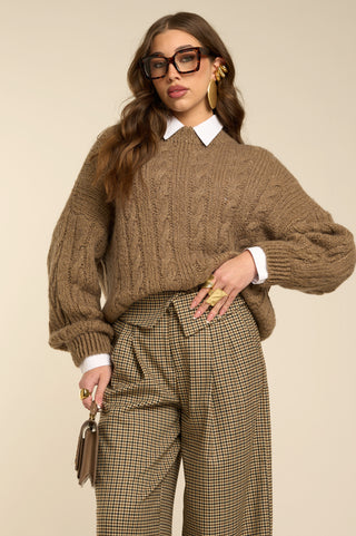 Pantalone sartoriale PIED-DE-POULE