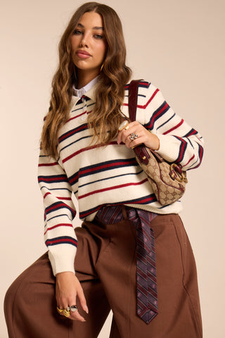 Maglione a righe Boston