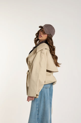 TRENCH STRATO DOPPIO BEIGE