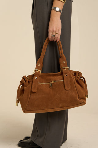 CARAMEL SUEDE BIG BAG