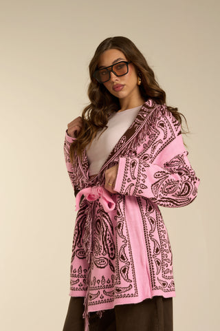 Cardigan Jacquard PINK