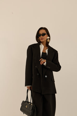 BLAZER DOPPIOPETTO DYNASTY NERO