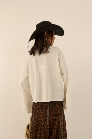 MAGLIA SQUADRATA BEL BIANCO