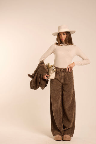 Pantalone Corduroy Wide