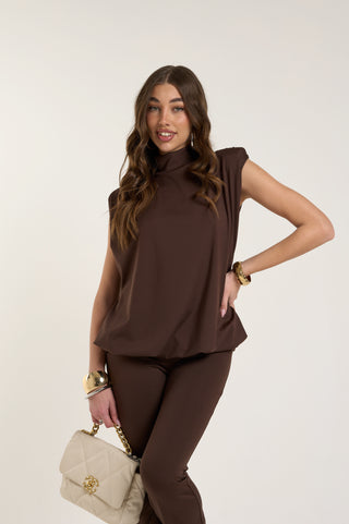 JUMPSUIT DARK CHOCOLATE