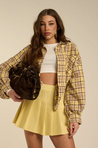 Camicia YELLOW&PINK PLAID