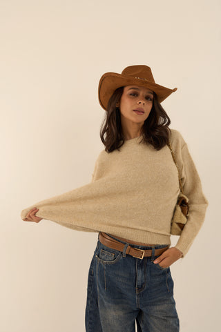 PULLOVER FLUFFY BEIGE