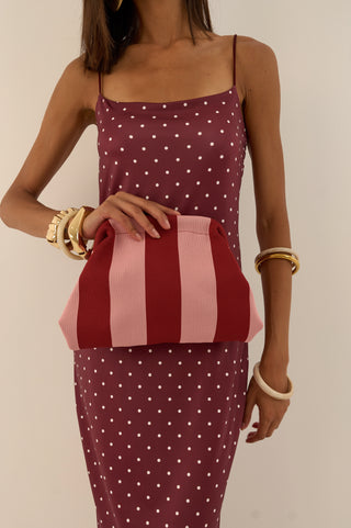 POCHETTE HAVANA BORDEAUX