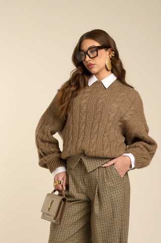 Pullover CABLE CAMEL