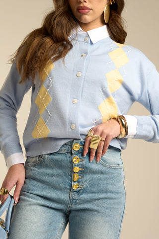 BUTTONED GOLD JEANS