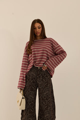 PAISLEY DENIM JEANS
