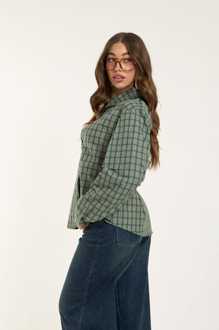 SAGE GRID SHIRT