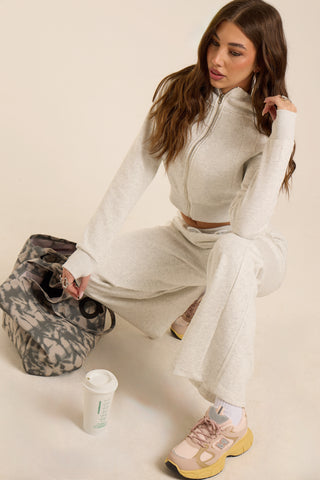 COORDINATO IN TUTA SILK GREY