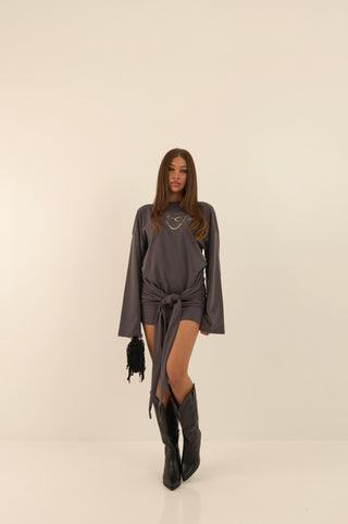 ABITO IN MAGLIA VERTIGINE GRIGIO
