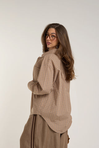 CAMICIA BEIG&BROWM