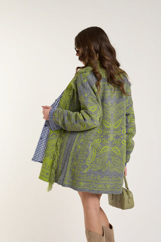 Cardigan Jacquard GREEN
