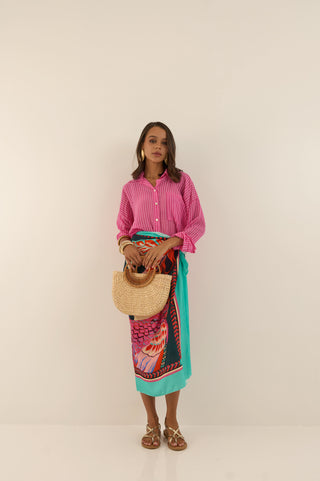CAMICIA RIGATA FUCSIA