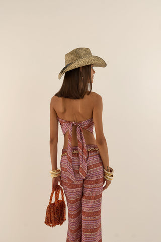 COORDINATO FOULARD TERRACOTTA