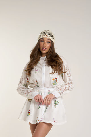 COO-SET CAMICIA DOLCE FIORITURA