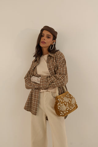 CAMICIA TARTAN JOLENE CHIARO