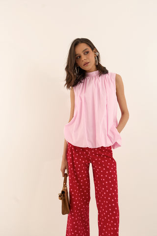 CAMICIA CON FIOCCO ROSA CANDY