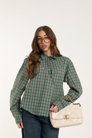 SAGE GRID SHIRT