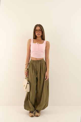 PANTALONE COOCON VERDE MILITARE