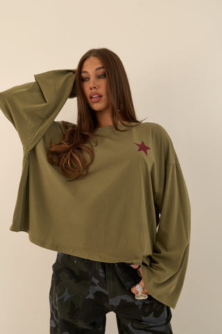 MAGLIA "GOOD THINGS TAKE TIME" VERDE