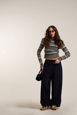 Pantalone in maglia Balloon VOLUME NAVY