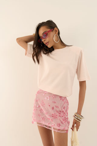 T-SHIRT SPALLINA ROSA