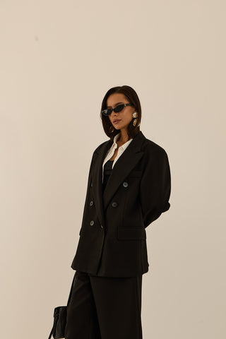 BLAZER DOPPIOPETTO DYNASTY NERO