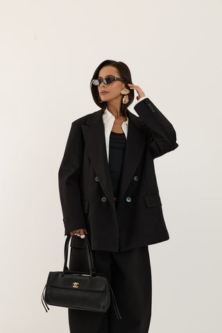 BLAZER DOPPIOPETTO DYNASTY NERO
