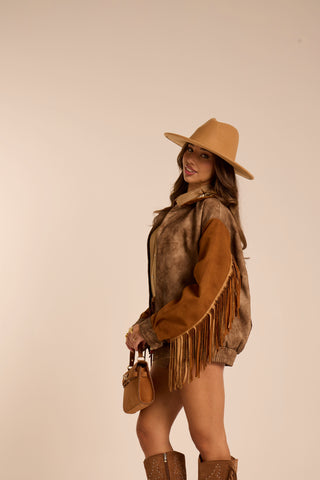 Giacca con frange CHAMEAÚ