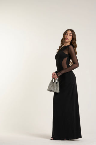 MUGLY NOIR LONG DRESS