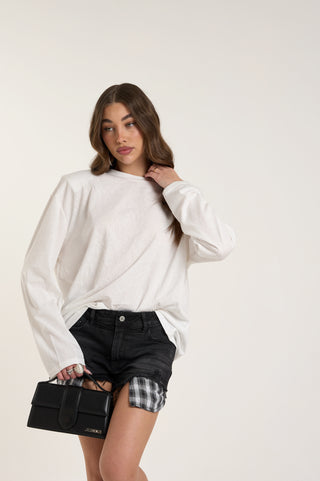 Maglia con spallina imbottita COTTON