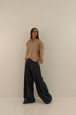 PANTALONE SARTORIALE GESSATO OFFICE
