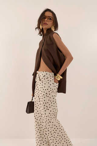 JEANS A POIS BETTY MARRONE