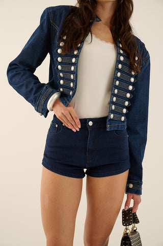 QUEEN'S DENIM SHORTS