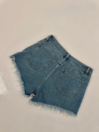 SHORTS CARTOON BLU
