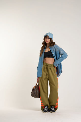CAMICIA DENIM SPARKLE OVERSIZE