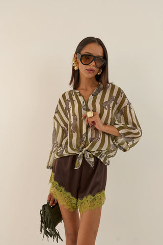 CAMICIA TUCSON ZEBRA VERDE